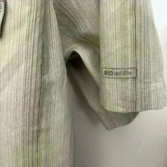 Merrell Opti-Wick UPF Short Sleeve Fishing Vented Metal Button Shirt Men Size XL - Picture 4 of 7